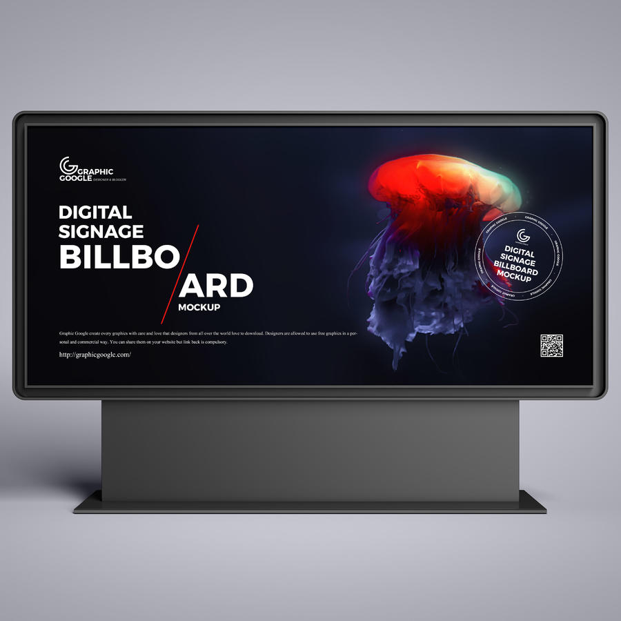 数字标牌广告牌样机