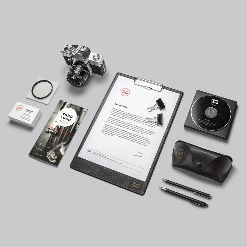 折页名片光盘眼镜盒信纸样机