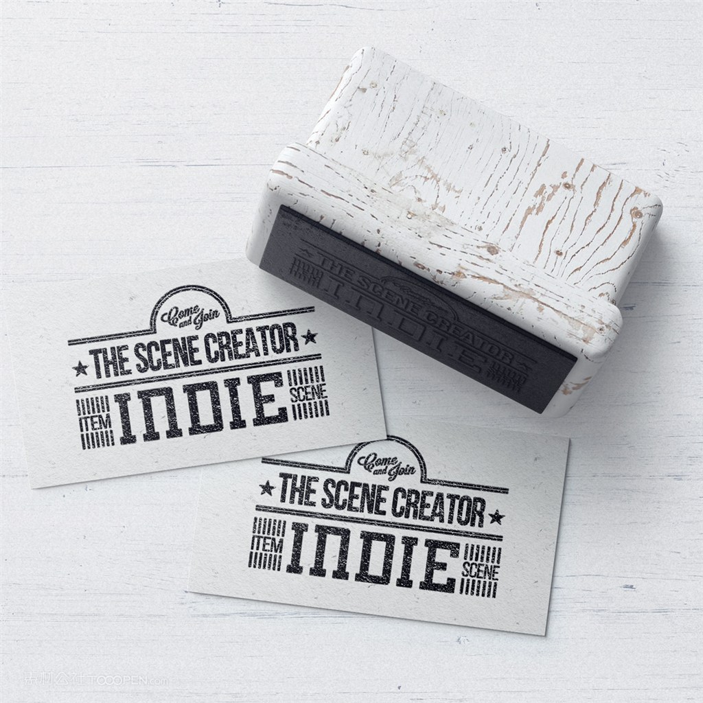 logo名片印章样机