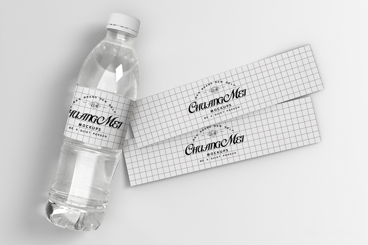 一瓶矿泉水产品包装展示样机 (16)