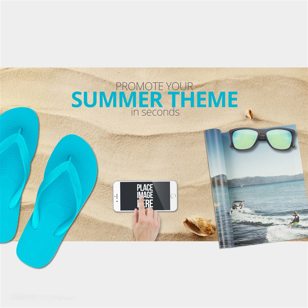 手机桌面场景样机