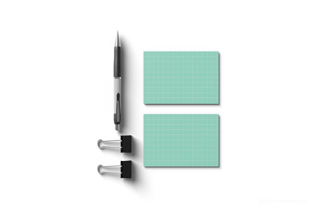 【2081期】高端纸质卡片明信片贴图样机 (13)