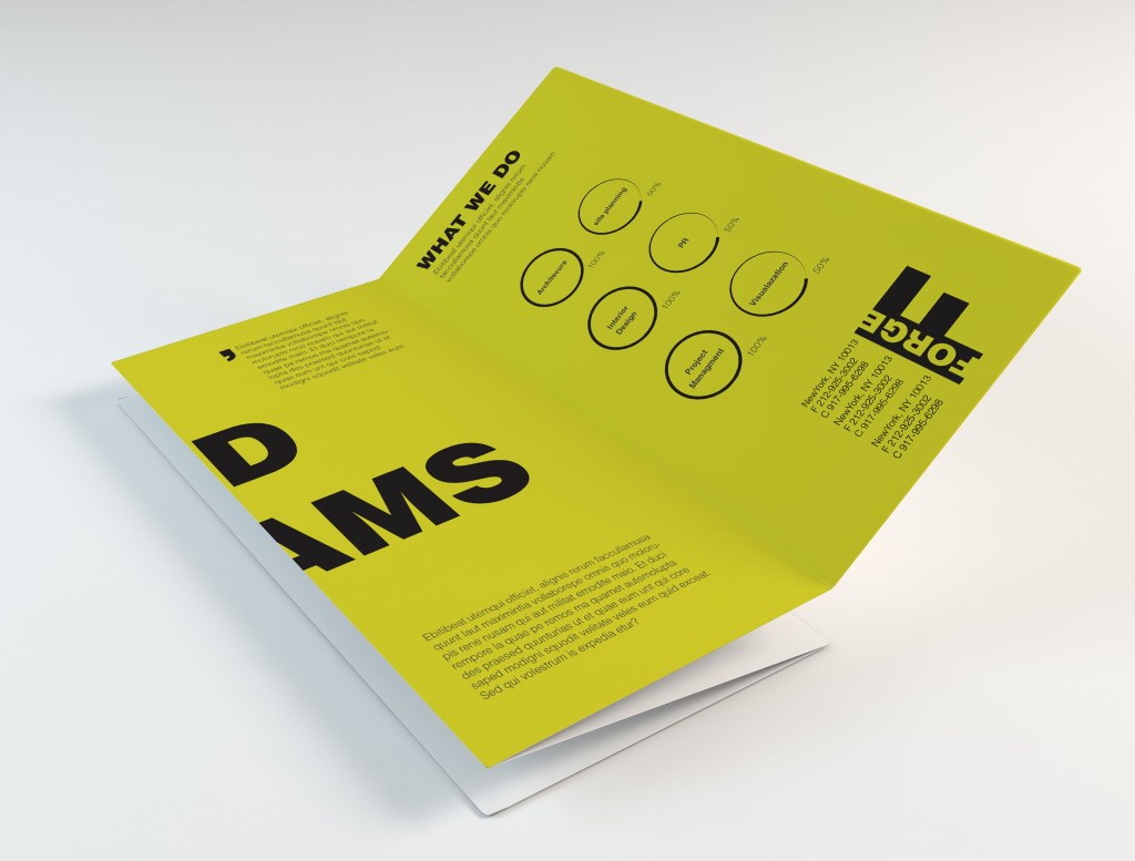 三折页样机模板