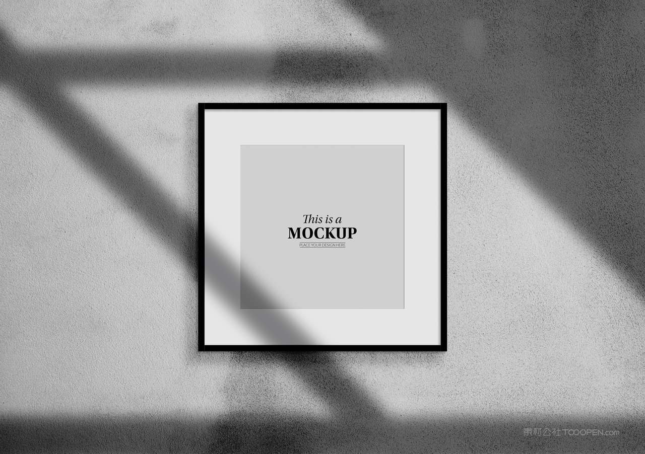 墙面挂画装饰画相框样机 (2)