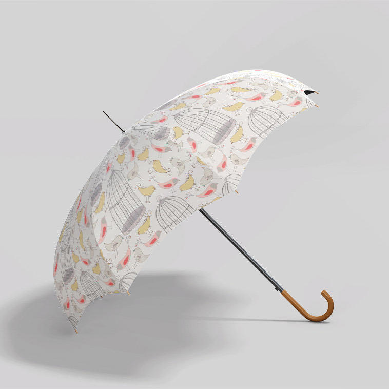 简洁雨伞印花效果展示样机 (2)