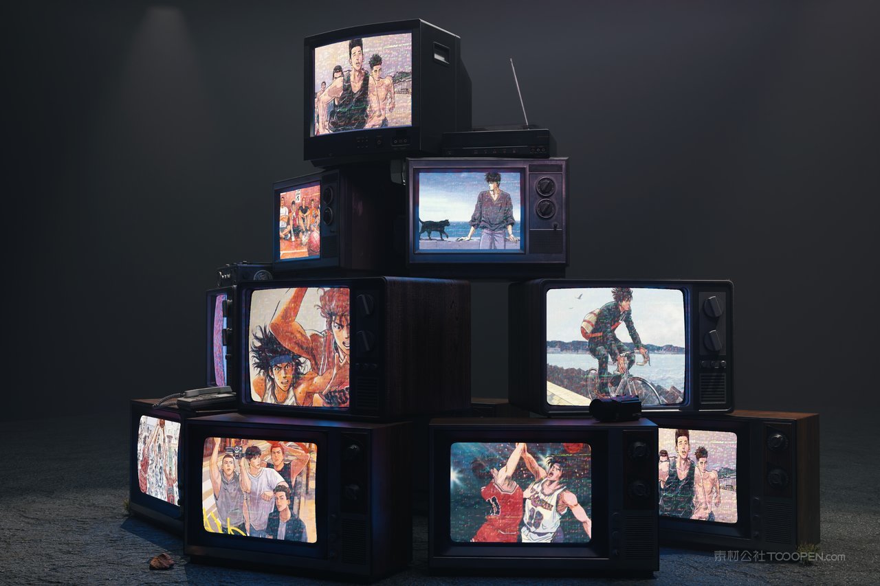 【2014期】老式旧电视机屏幕贴图样机 (2)