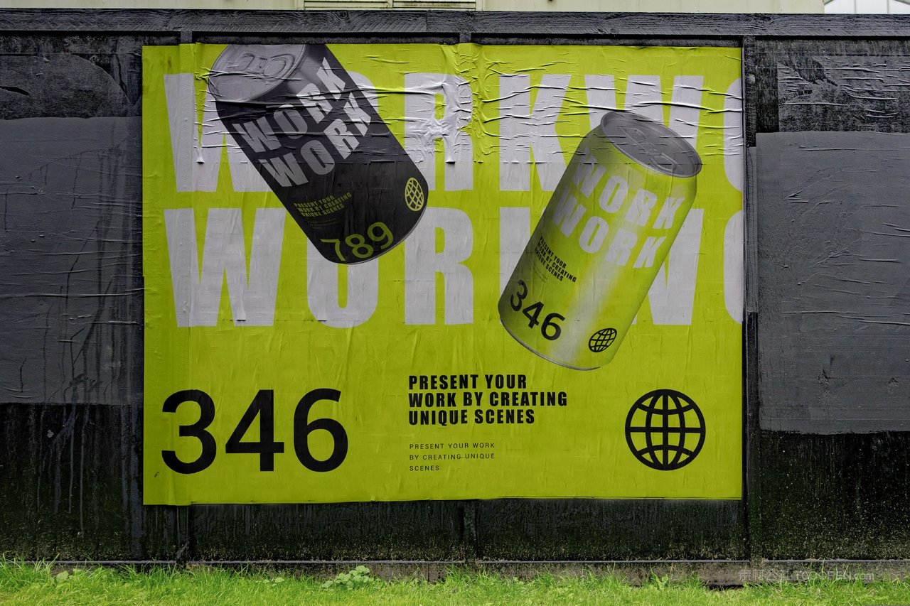 城市户外街头海报广告招贴实拍场景样机 (6)