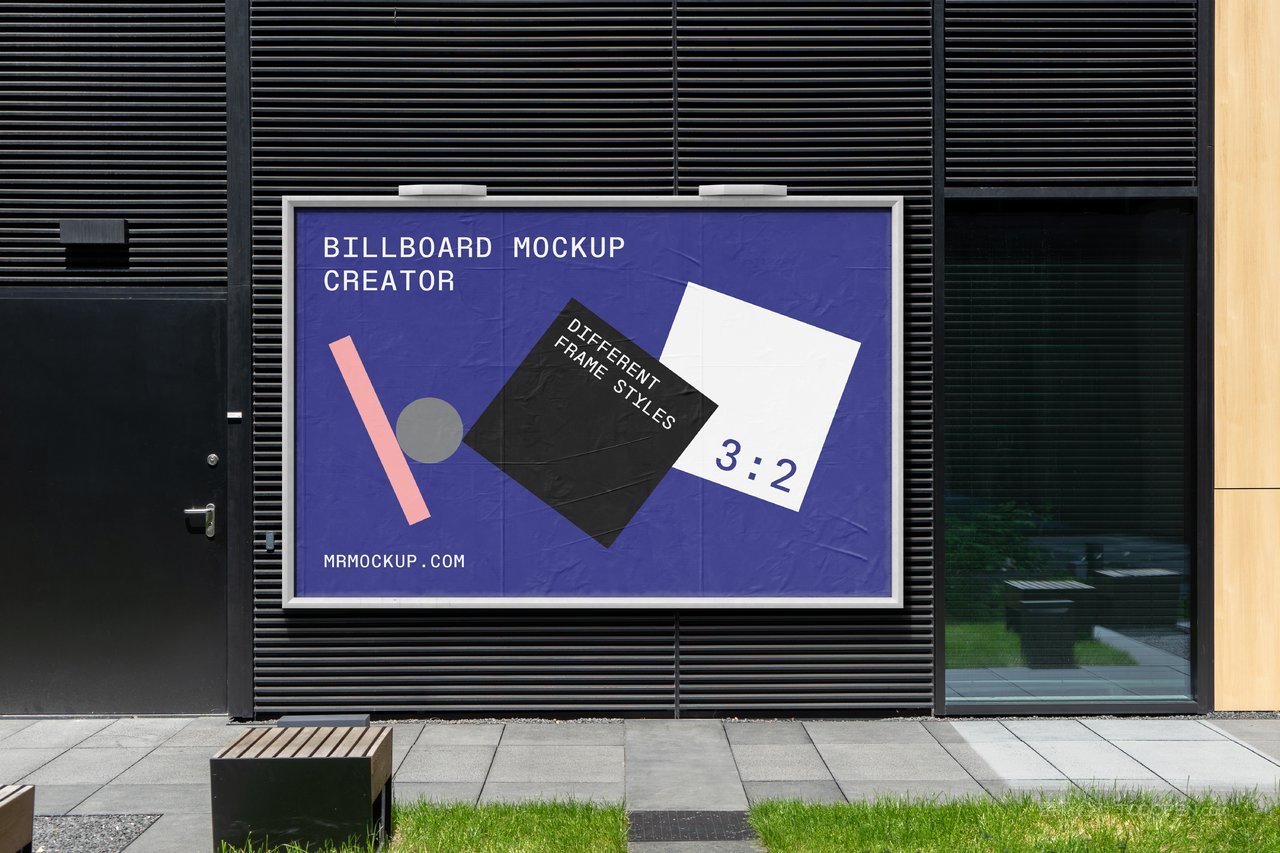 户外街头海报企业宣传展示样机 (5)