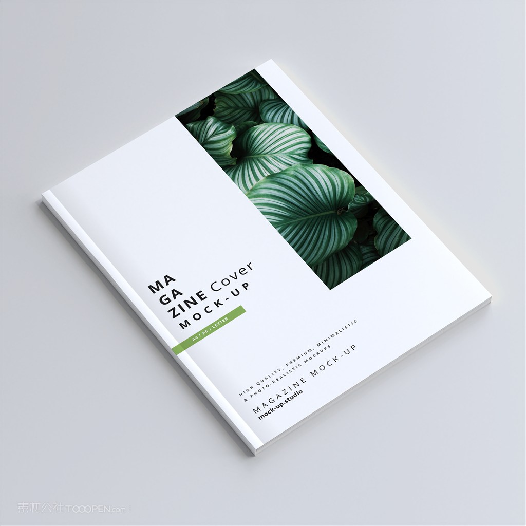 杂志封面贴图样机