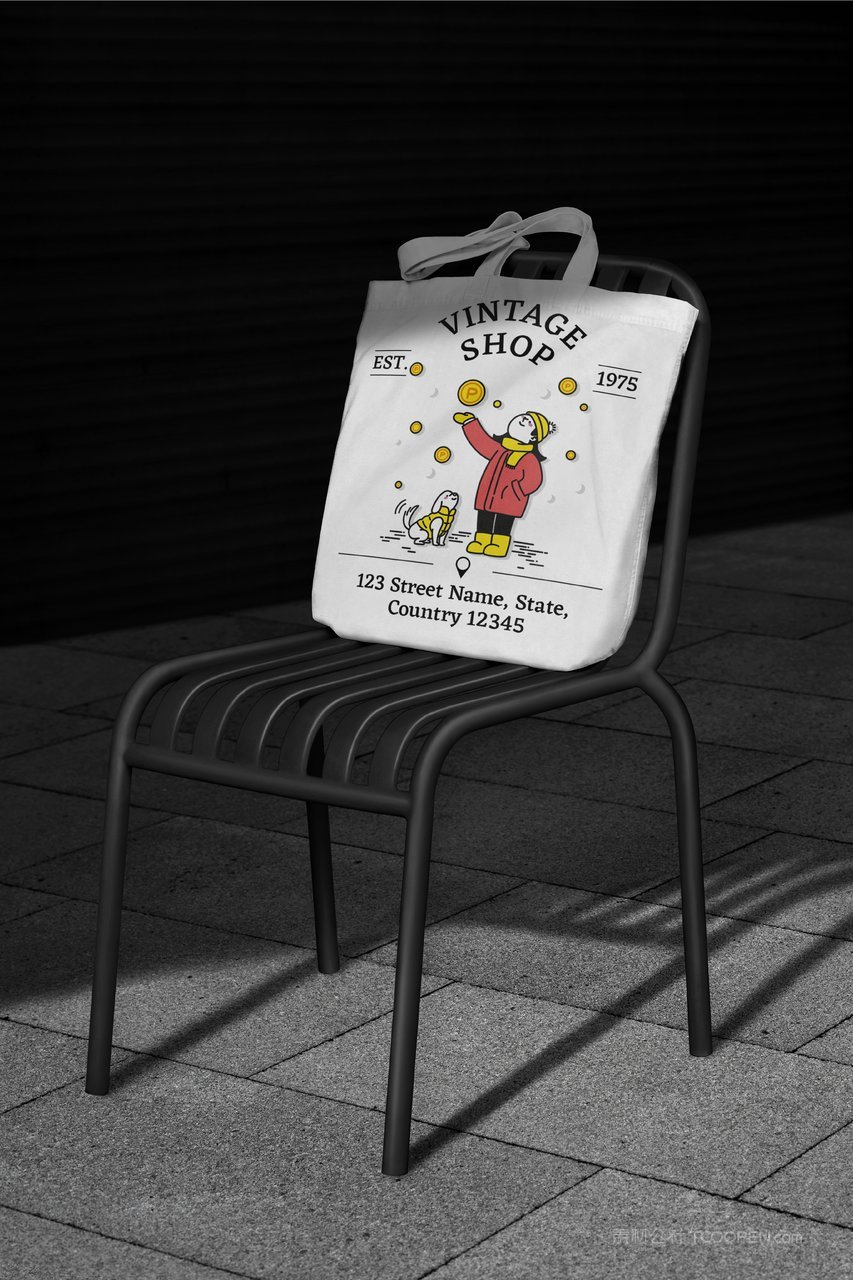 奶茶咖啡蓝色vi应用样机 (5)