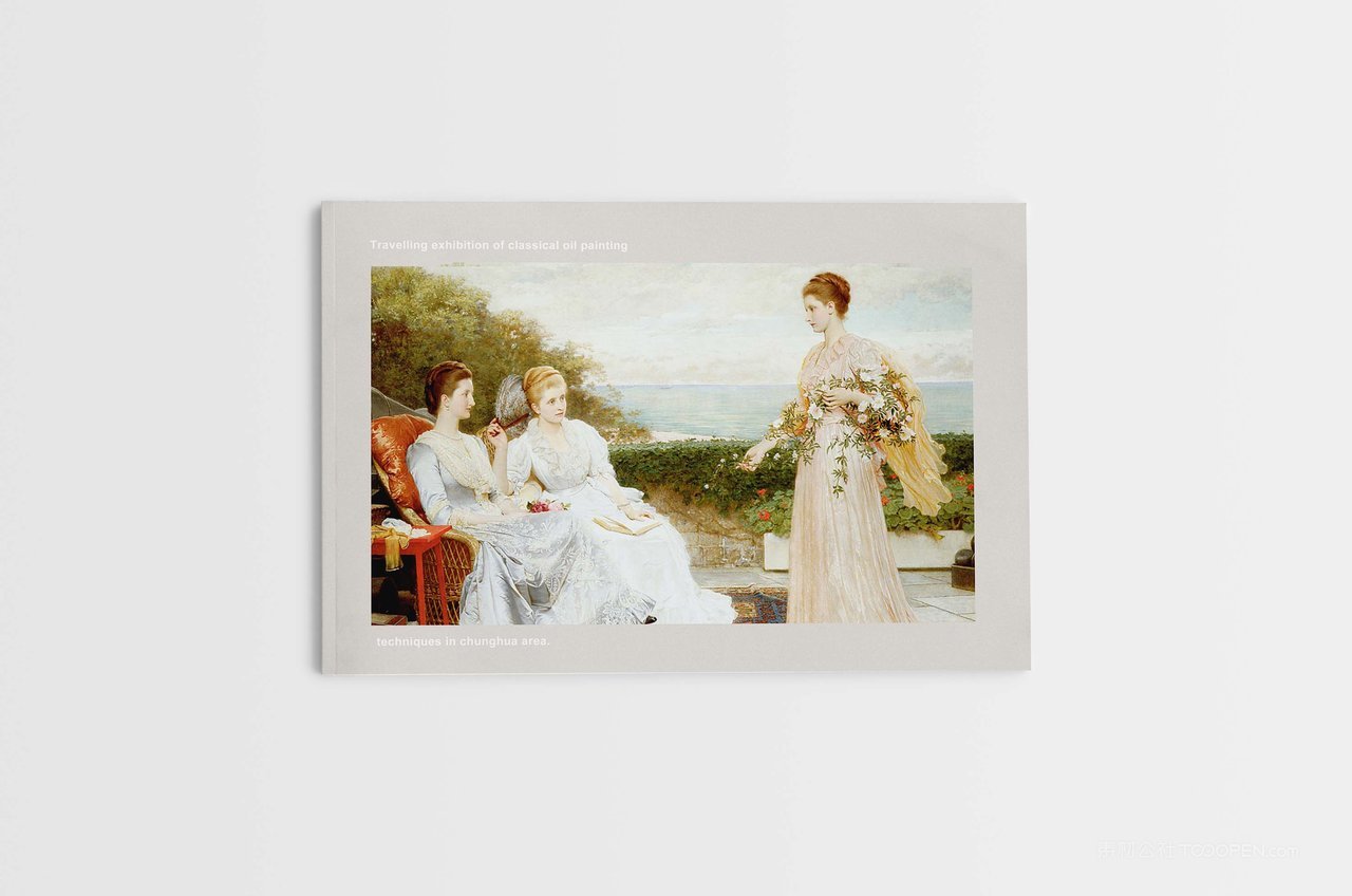 画册书本本子封面封底贴图样机