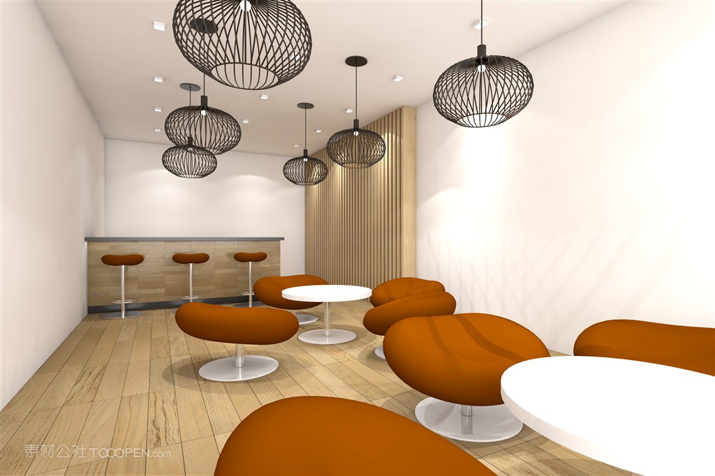 公司企业前台形象墙室内贴图样机设计模板效果VI素材PSD分层