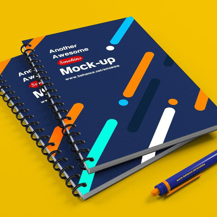 线圈笔记本日常办公记事本样机 (3)