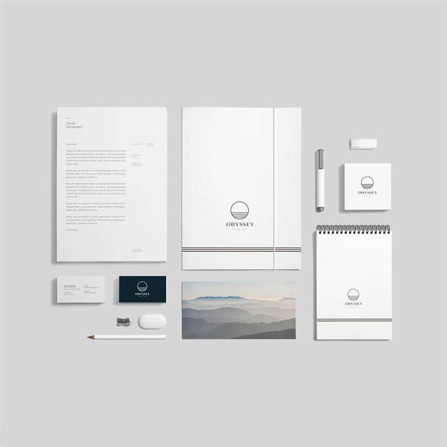 酒店vi样机贴图模板