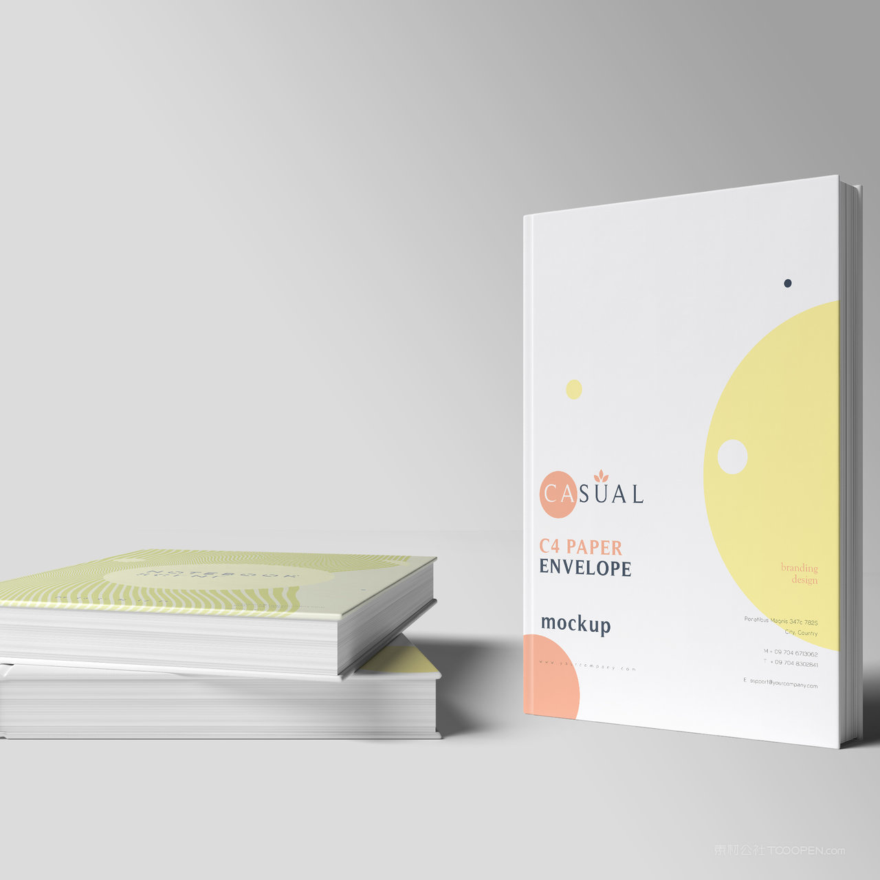 画册书本封面贴图样机