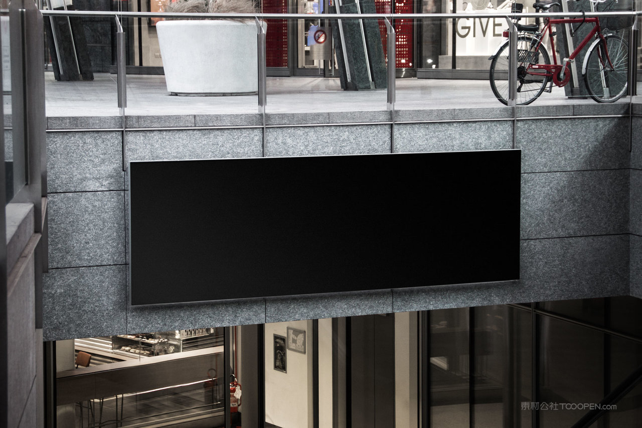 城市地铁户外投放横图户外广告牌样机 (2)