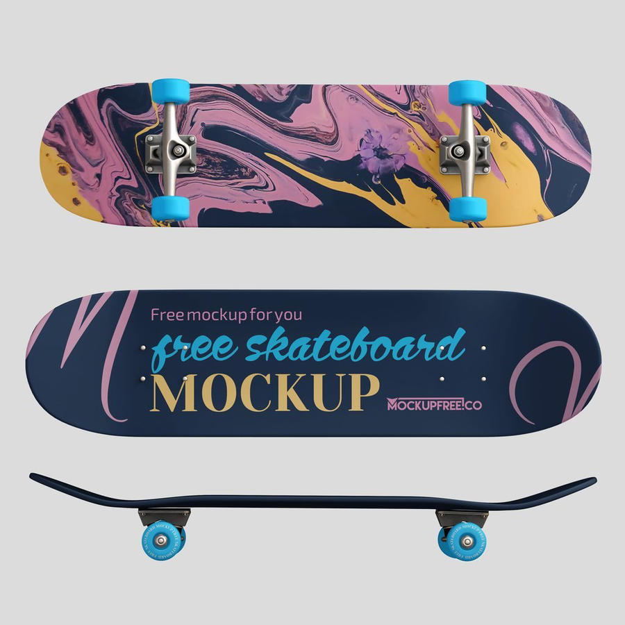 滑板定制企业vi展示样机 (1)