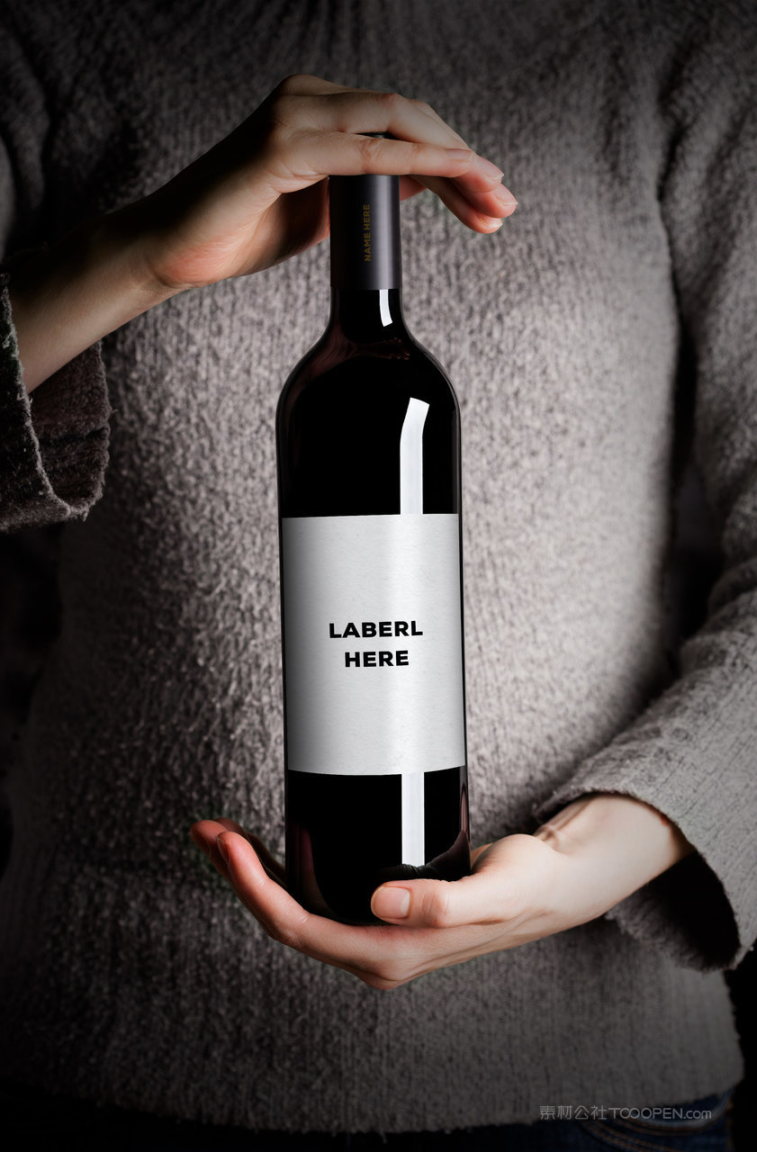 红酒香槟木箱装包装样机 (4)