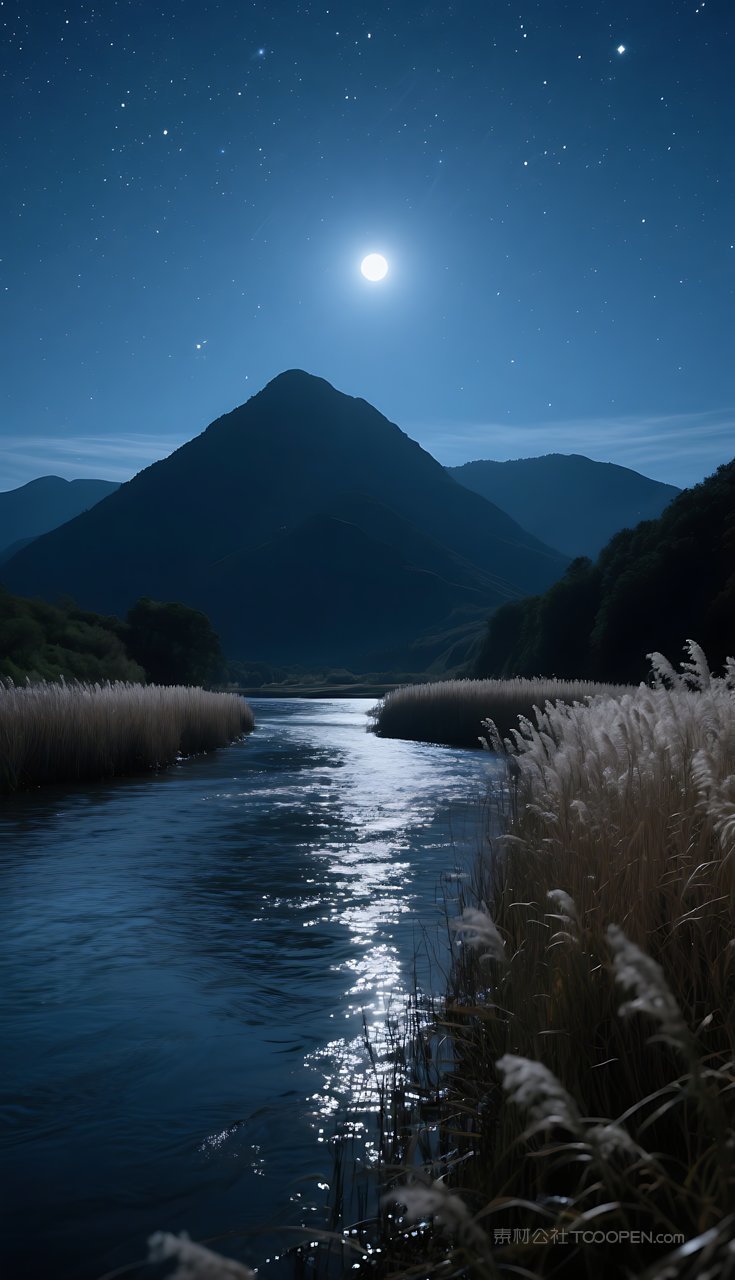 唯美群山风景山水湖泊山峰河流