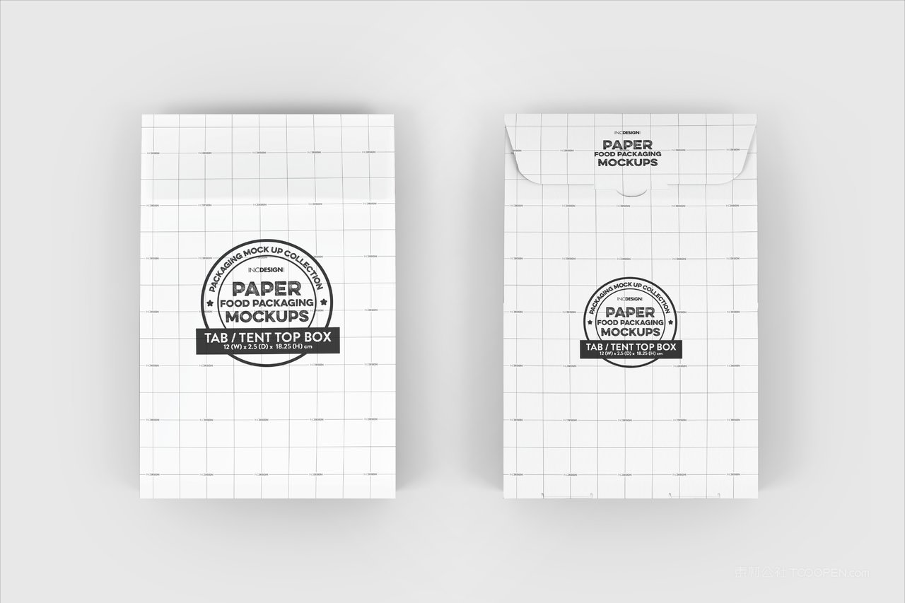 快餐汉堡品牌食品纸质手提袋包装样机 (3)