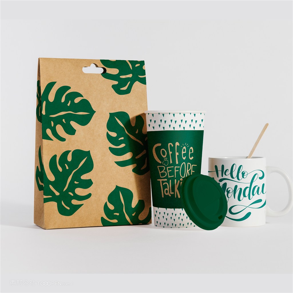 咖啡店奶茶店vi样机