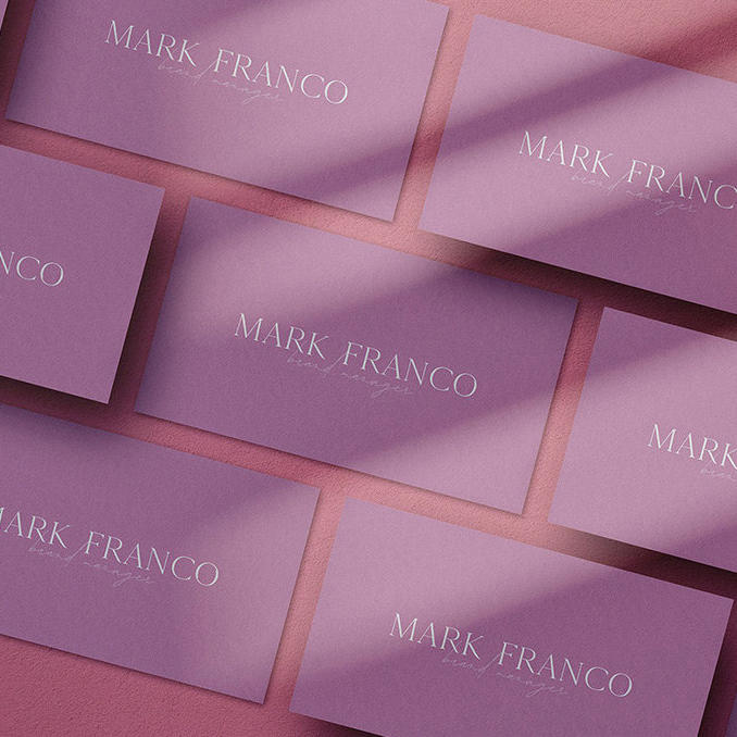 高档质感名片样机特种纸名片样机