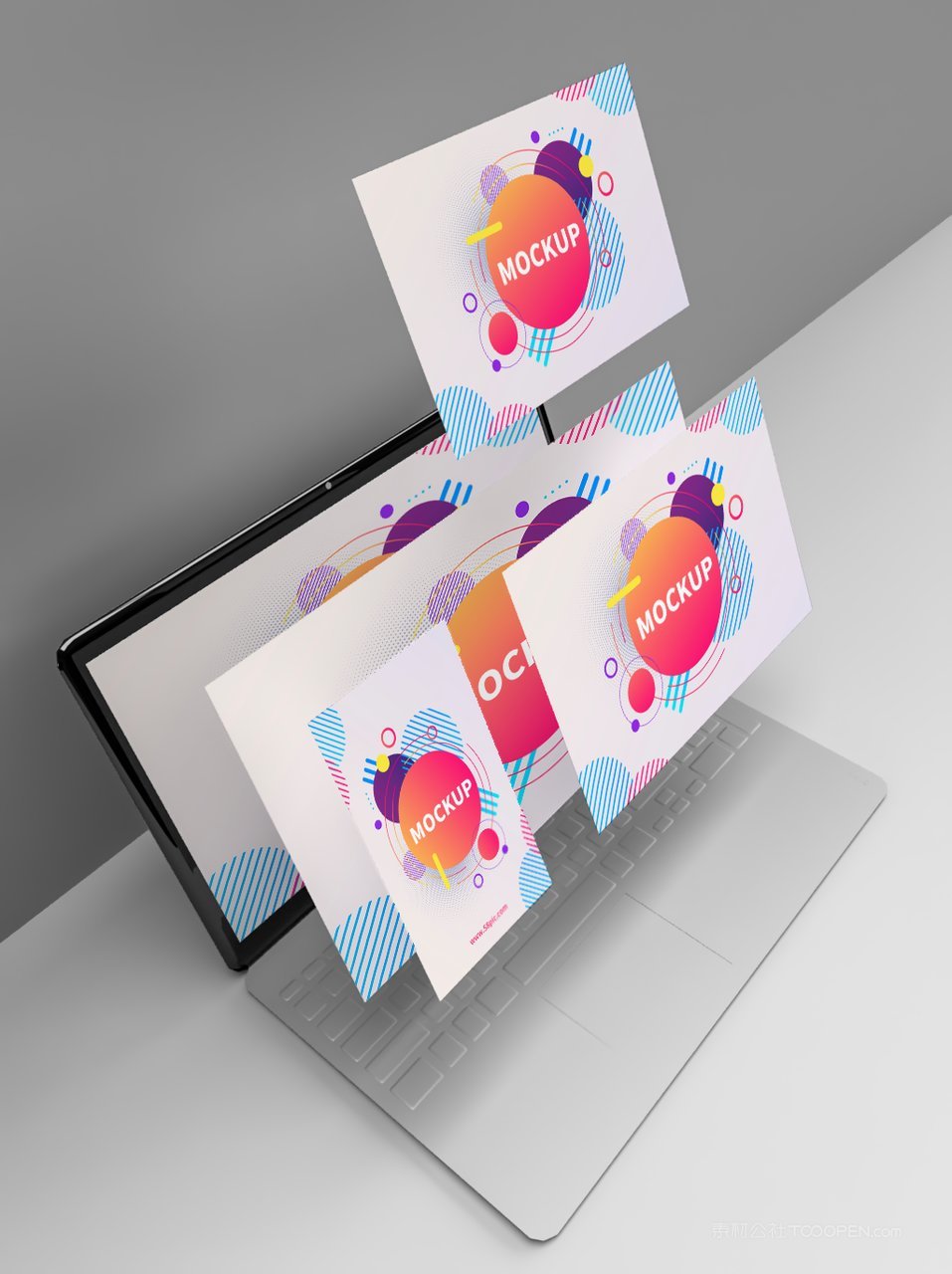 电脑笔记本显示屏桌面ui样机 (8)