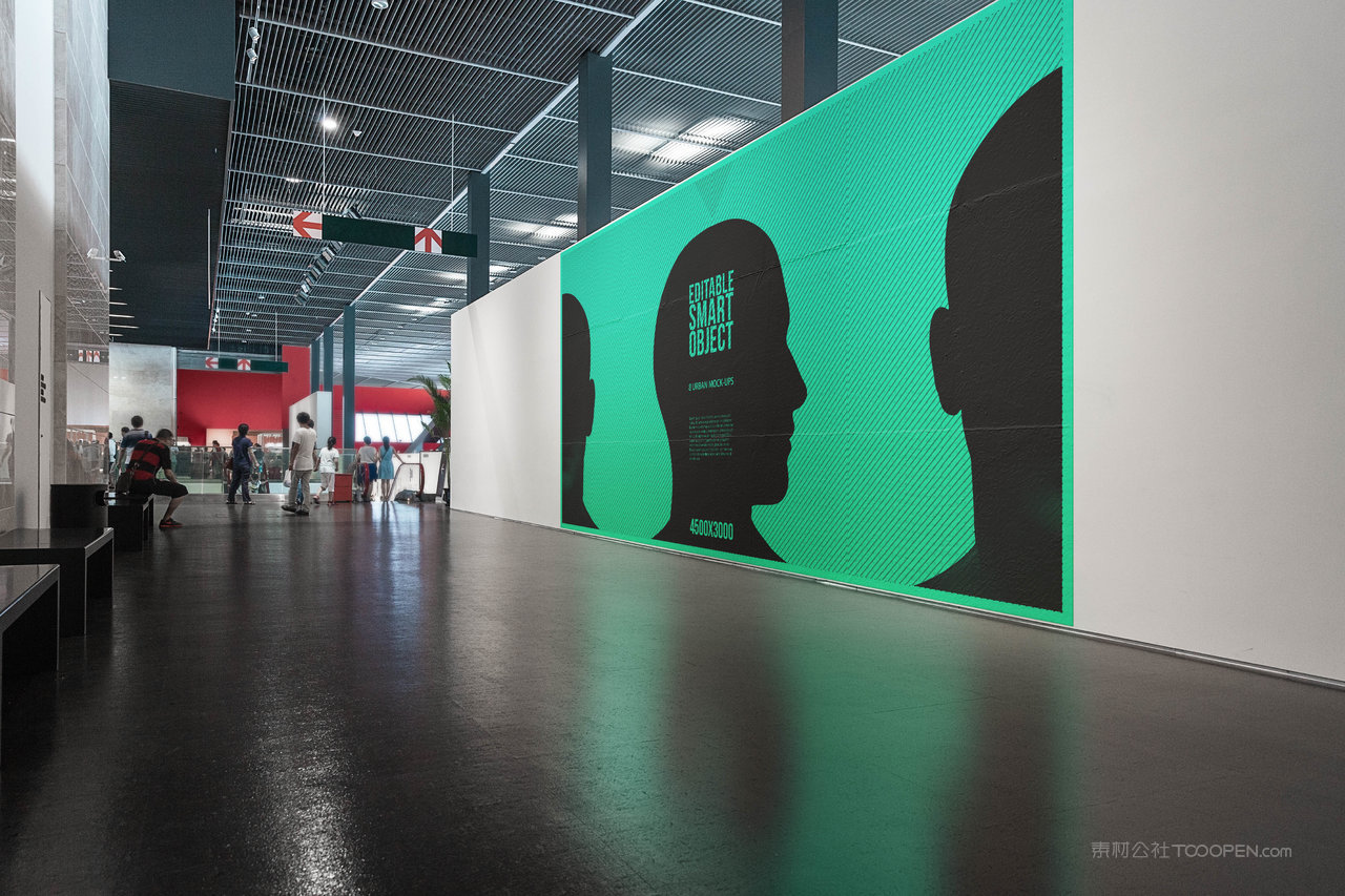 城市大型广告牌样机