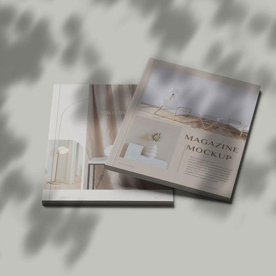 品牌杂志场景样机