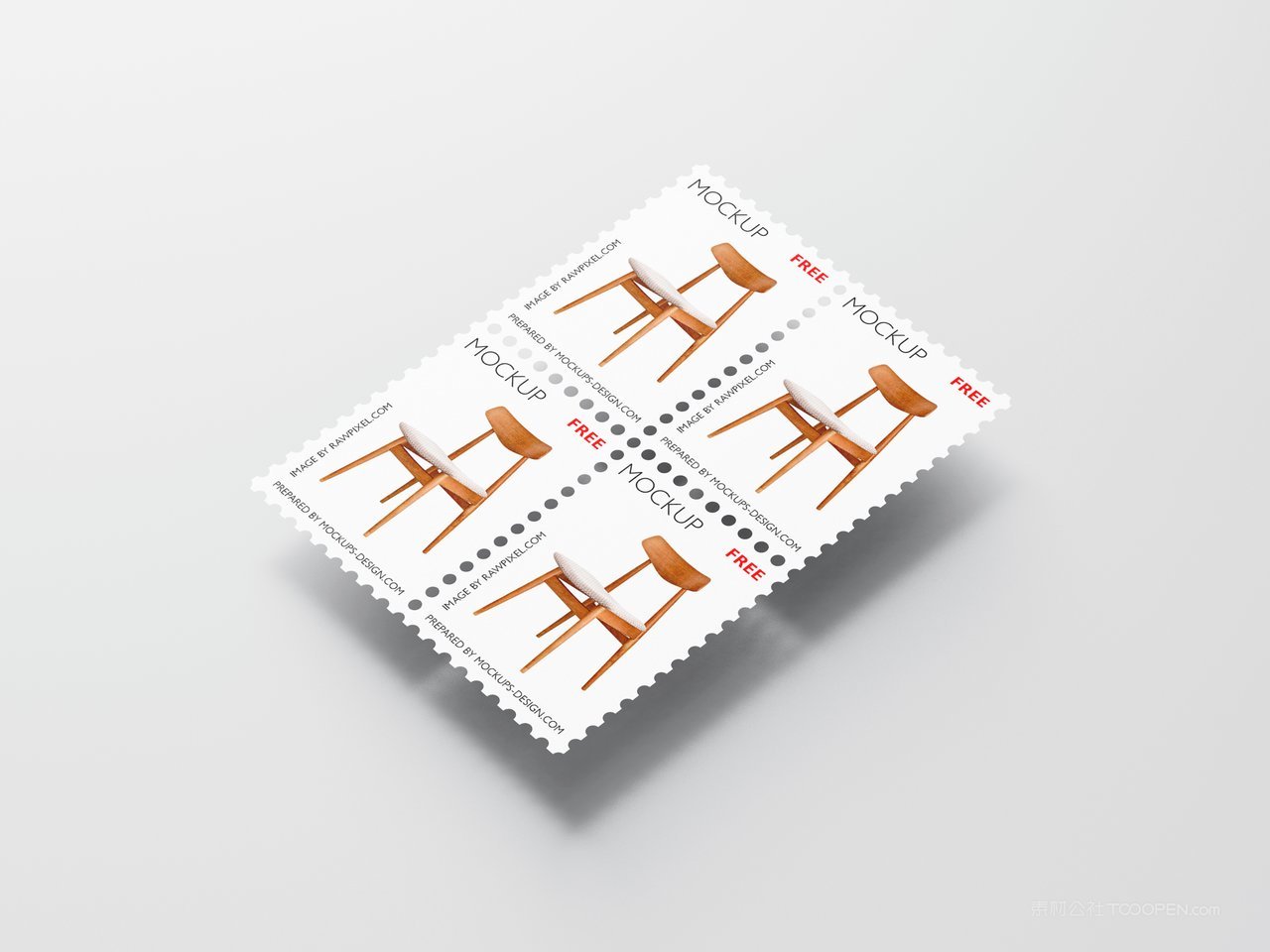 【2089期】极简质感邮票设计展示样机 (2)