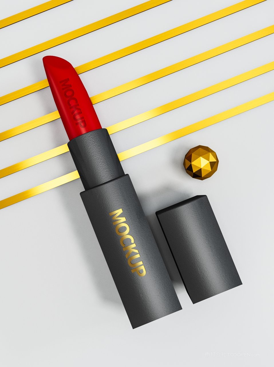 中国潮文创贺岁年货礼盒装口红套装样机  (13)