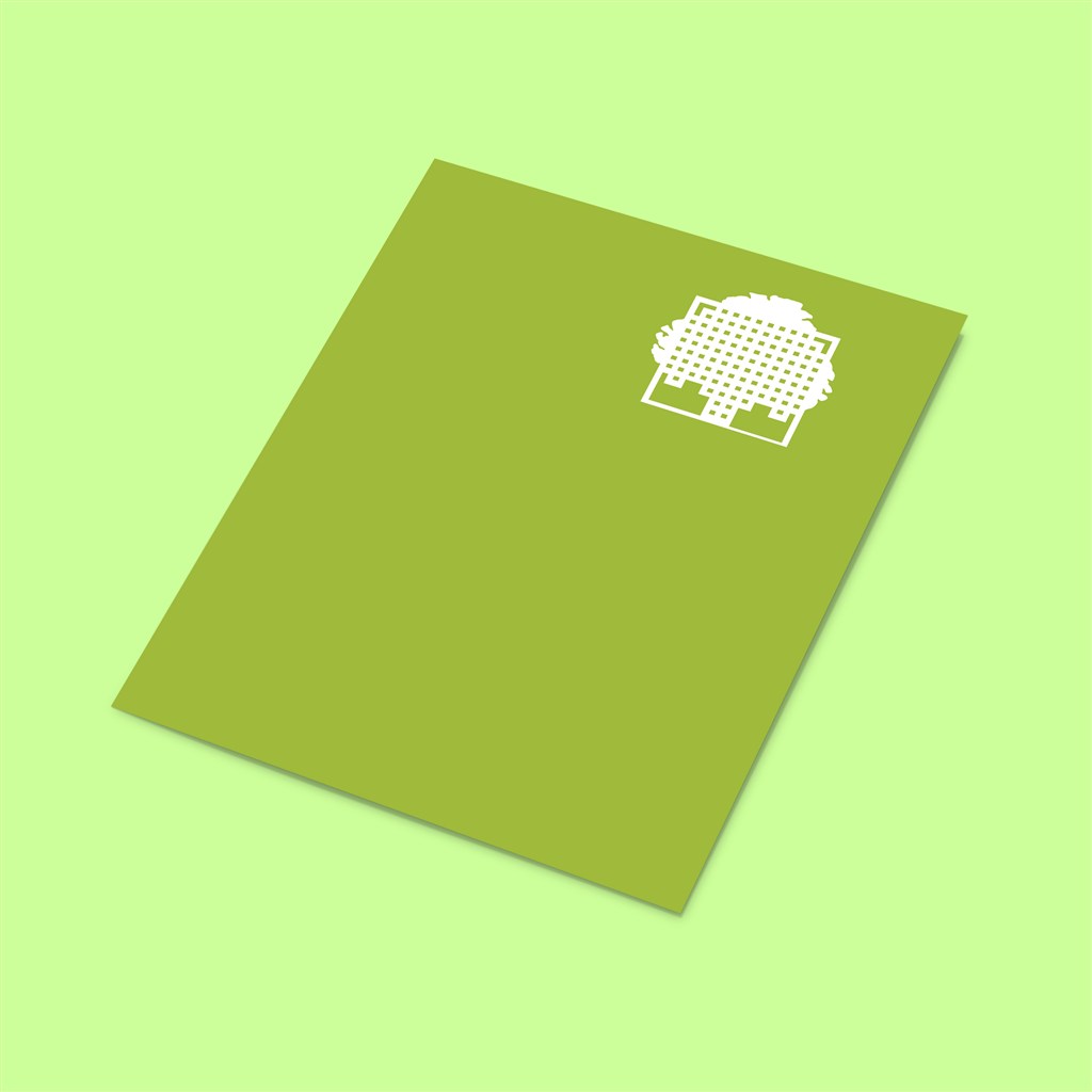 绿色DM单页画册样机