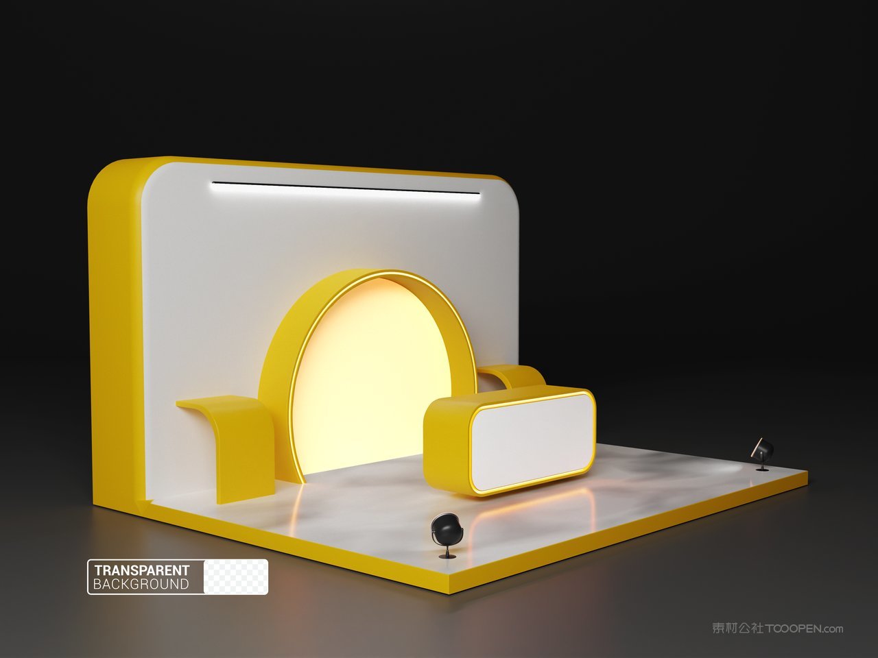 【2037期】3du立体展会展台设计样机 (4)