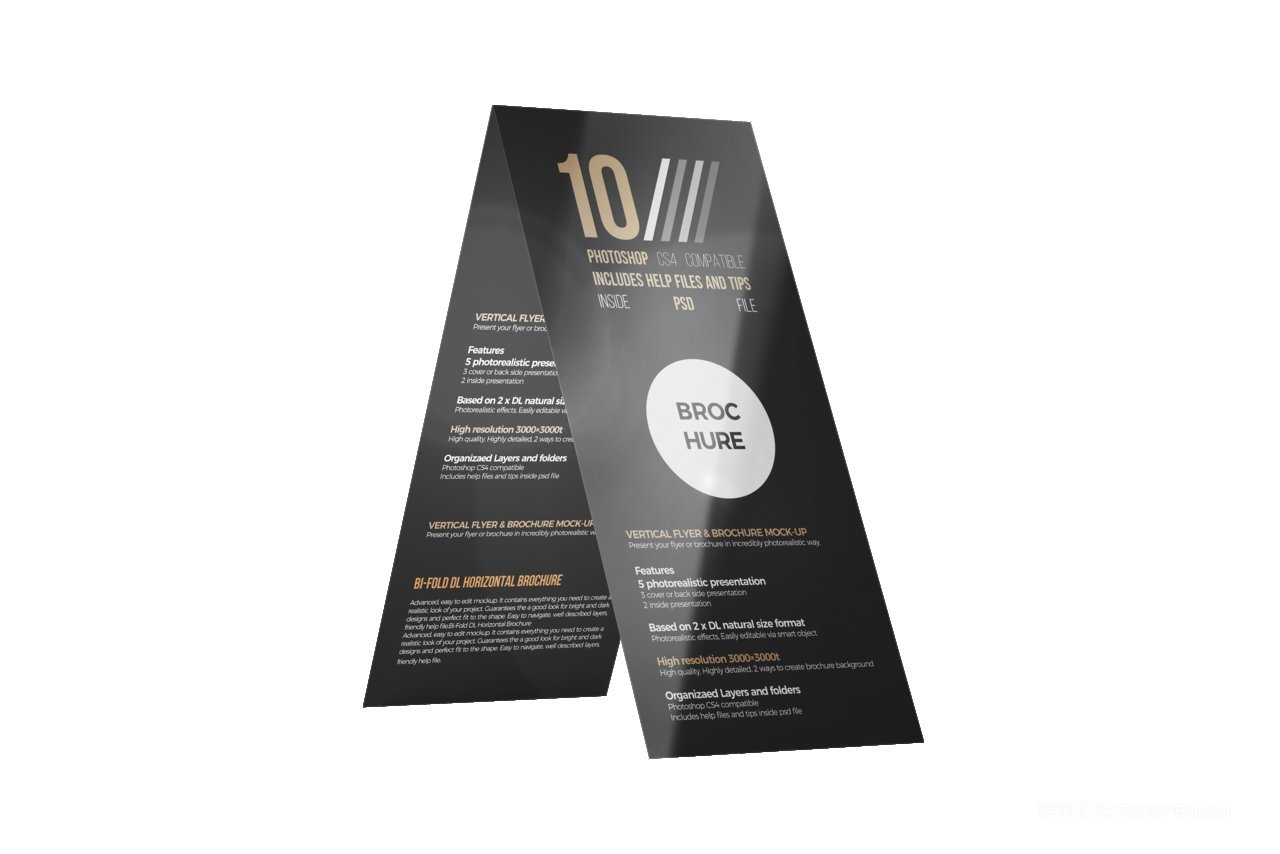 简洁商务黑名片吊牌企业ps样机 (10)