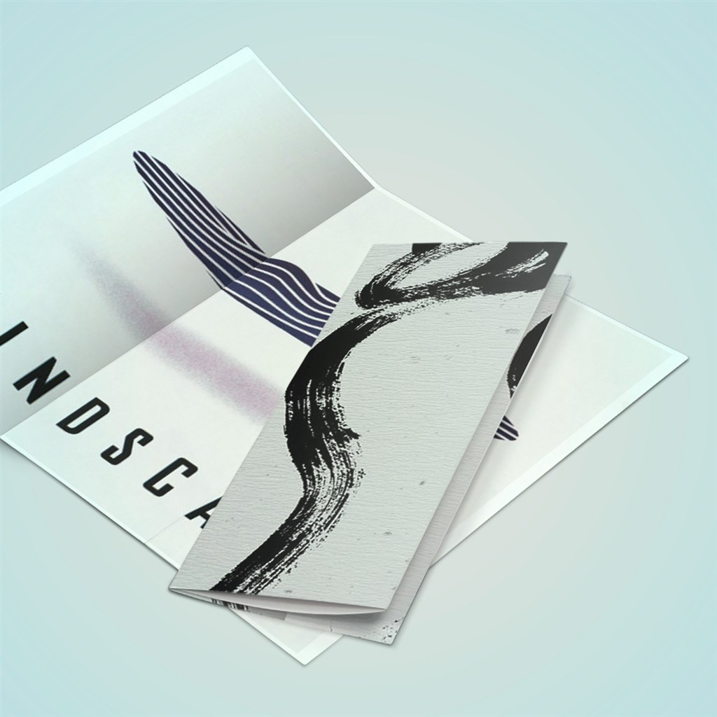 折页三折页融图样机