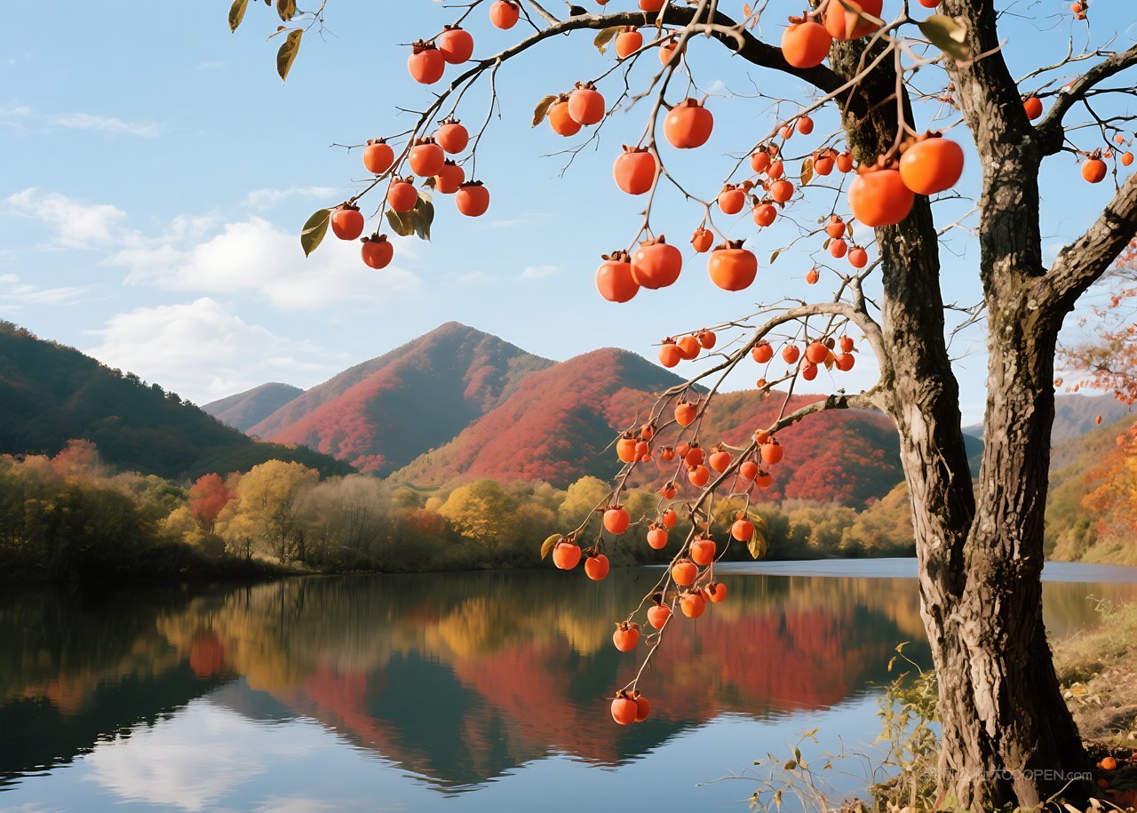 唯美群山风景自然湖泊河流景色山水山峰