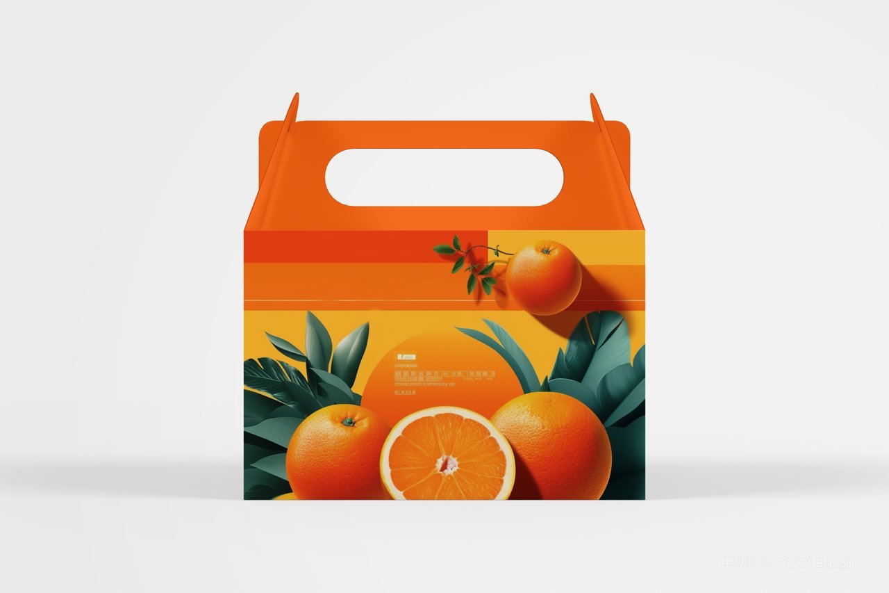 【2193期】手提橙子包装箱展示样机 (3)
