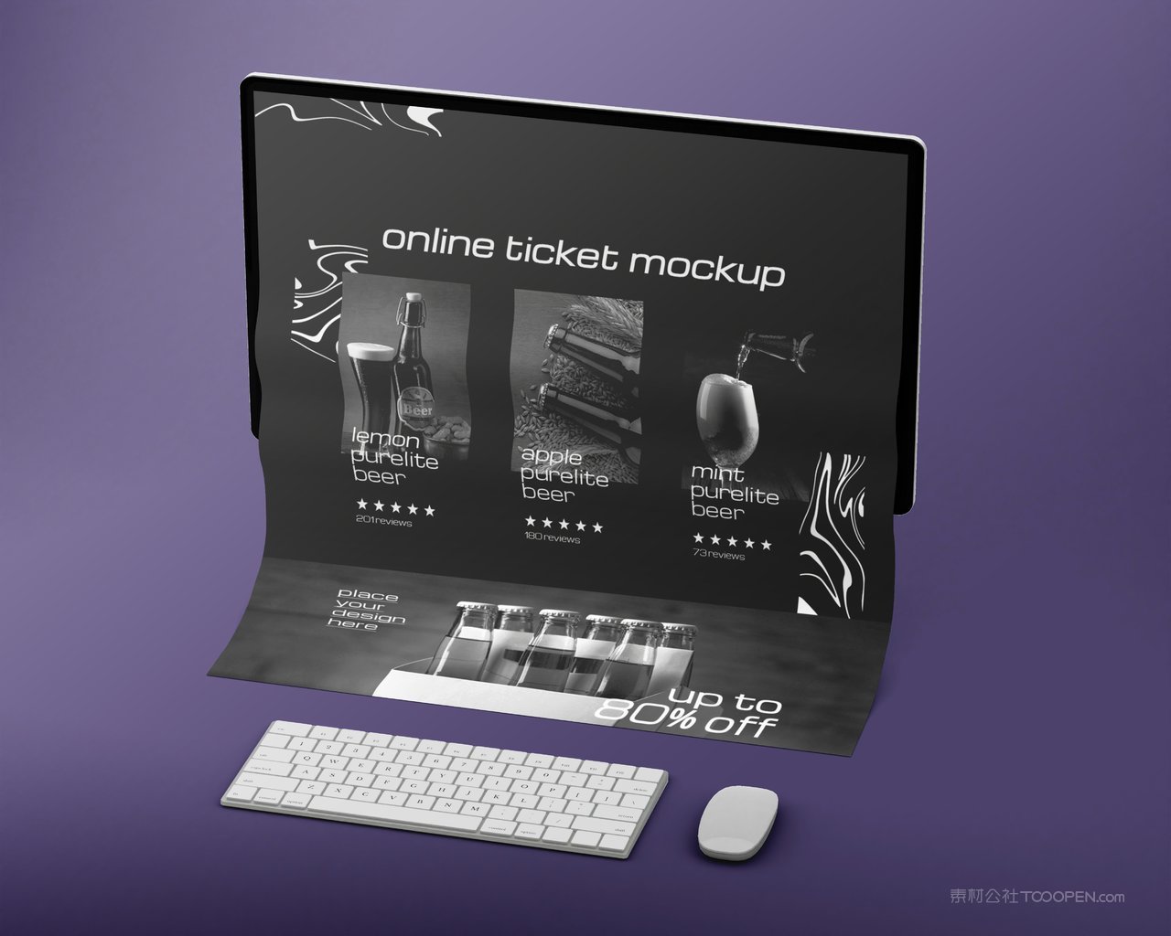 【2273期】pc端ui长界面网页电脑展示样机 (4)