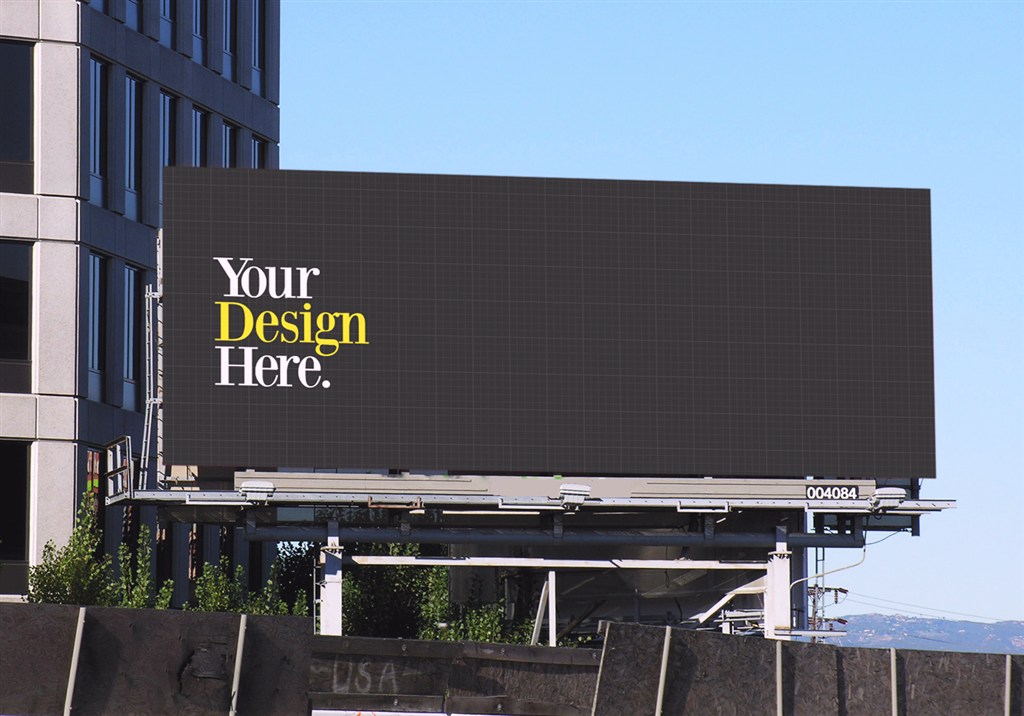 户外广告牌样机