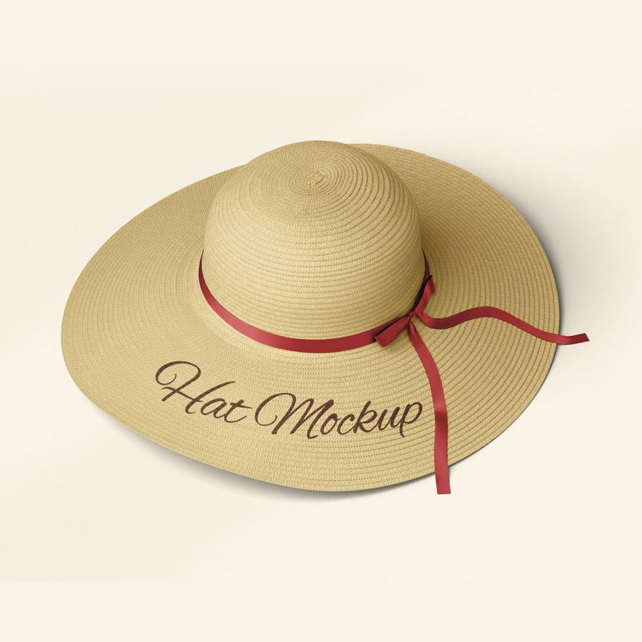 草帽帽子样机