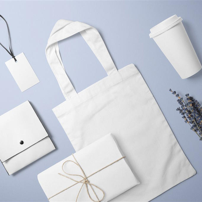 桌面布袋顶视图场景