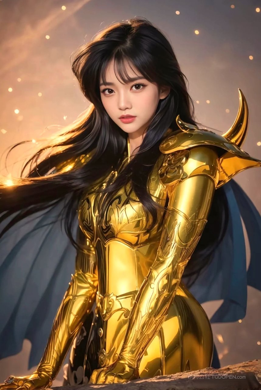 满身金甲战衣ai清纯美眉艺术照片