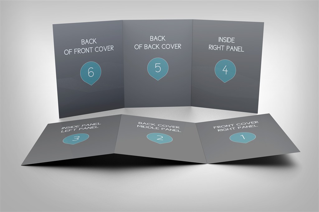 宣传三折页样机模板