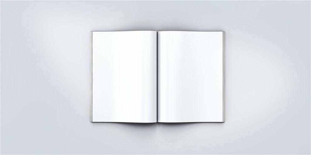 平面展开的画册样机