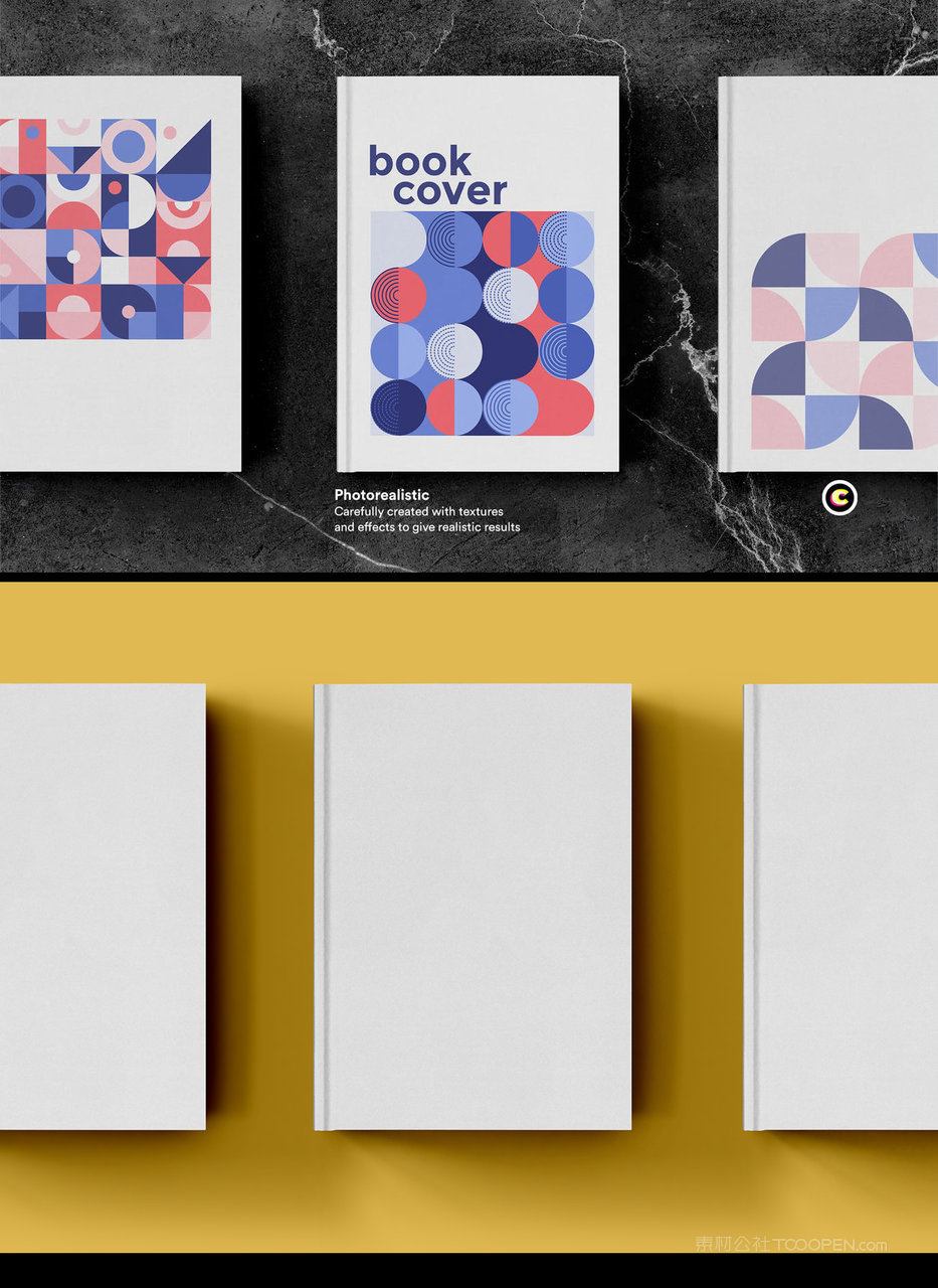 精装书空白封页照片样机 (2)