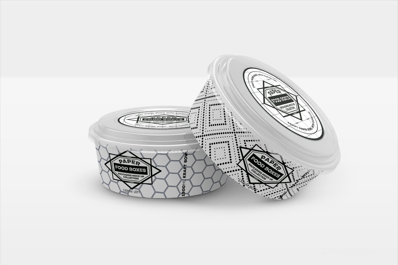 烘焙蛋糕面包店食品纸质包装贴图样机 (12)