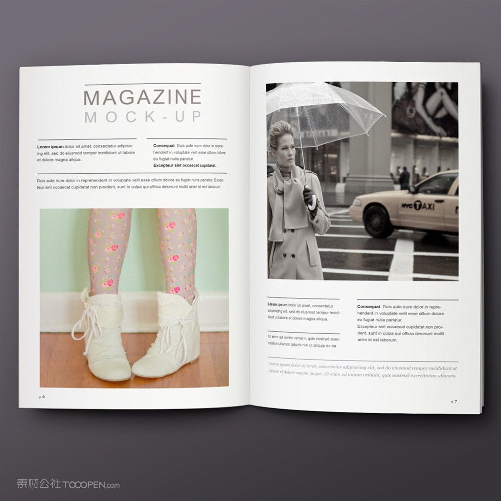 杂志宣传册画册楼书样机