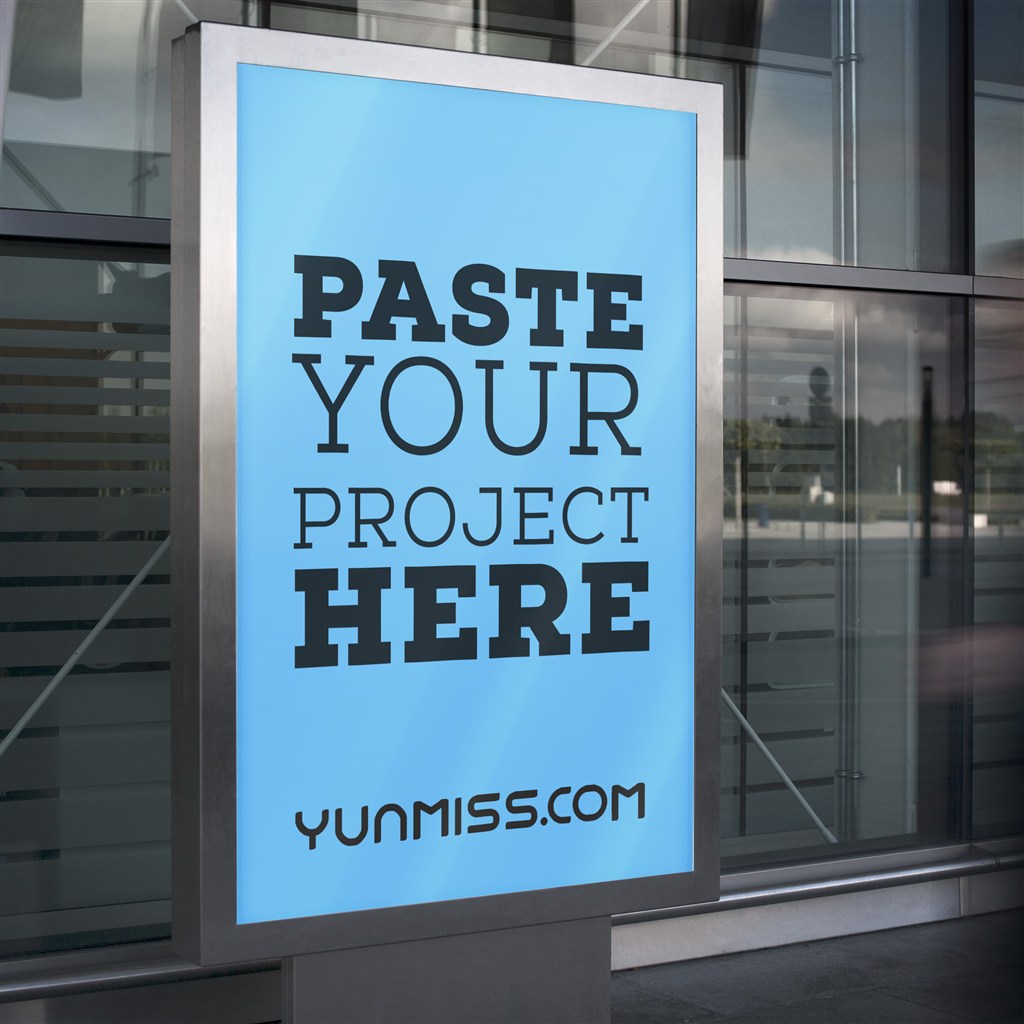 户外海报灯箱广告路牌