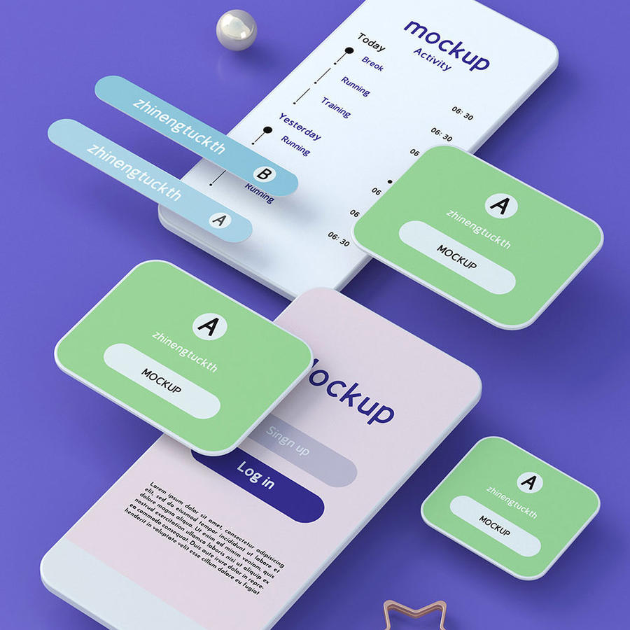 手机弹框ui样机