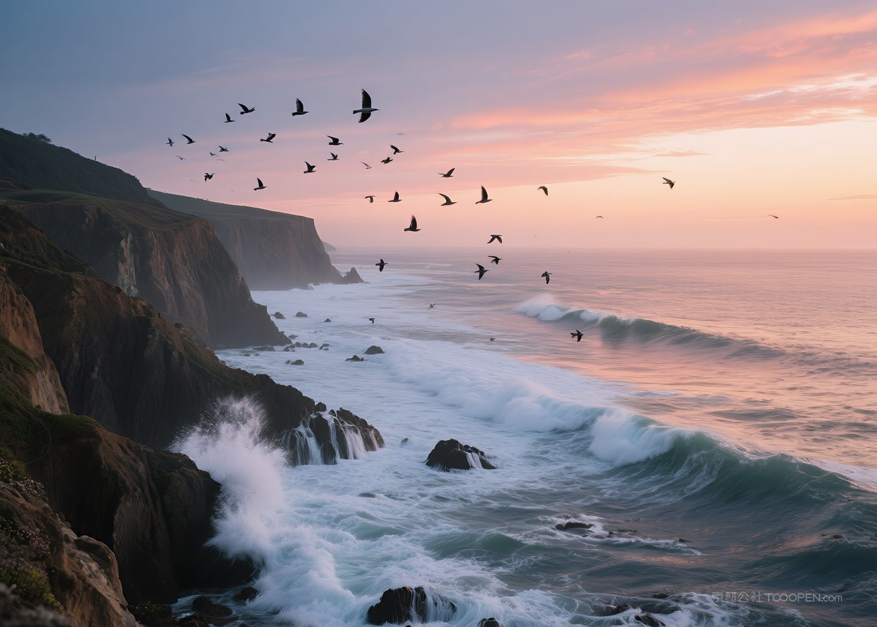 自然唯美云彩风景云层落日日落天空